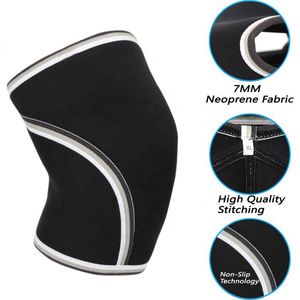 Heavy Weight Professional Protection Flexible Knees Support Powerlifting Knee Brace <b>Pad</b> Cross-fit Gym <b>Squats</b> 7MM Neoprene - Product Image 5
