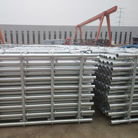 Échafaudage à anneaux en acier Cadre d'échafaudage modulaire Tube Deck Board Passerelle Garde-corps Échelle Plate-forme Réglable Heavy Duty