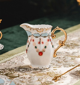 Coffee <b>Set</b> Diamond Relief Afternoon <b>Tea</b> Ceramic Discount Promotion European Color Box Nordic Ceramic Porcelain Coffee <b>Cup</b> - Product Image 5