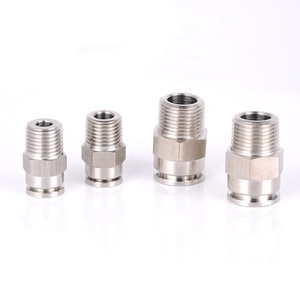 PC-Serie Steckverbinder mit Außengewinde, Messing, lackiert, Schnellanschluss für PU-Luftschläuche - Product Image 6