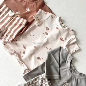 Traje de baño para niñas, nuevo traje de baño de verano Sunshine Surfer, traje de baño estampado, ropa de playa para Hermanas, hermano, ropa para niños, baño de natación - Product Image 6