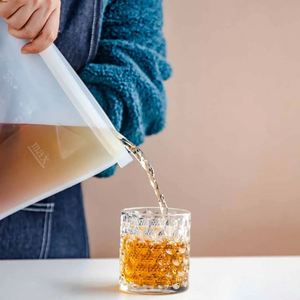 Extra Large Reusable Fresh clear Ziplock Silicone <b>Freezer</b> Bag Food Storage and Container for Efficient Food Packaging - Product Image 6