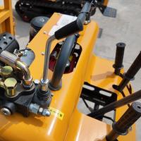 Mini-dumper sur chenilles autoporteur de 1,5 tonne pour le transport en construction, en agriculture et en entrepôt