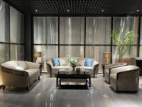Meubles de maison, canapés italiens luxueux et modernes en cuir microfibre pour le salon