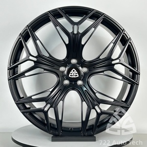 Cerchi Forgiati 722auto per VW Golf GTI R 17 18 19 20 Pollici, Neri Lucidi Multirazza, Monoblocco, Concavi Profondi, per Hot Hatch Performance - Product Image 4