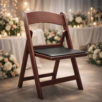 Chaises pliantes en résine plastique rembourrées pour événements extérieurs, style Wimbledon