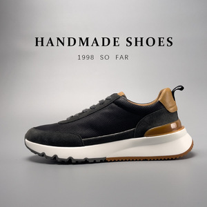 Chaussures décontractées en cuir faites à la main, chaussures Agan authentiques pour hommes, chaussures pour hommes en cuir véritable respirant. - Product Image 4