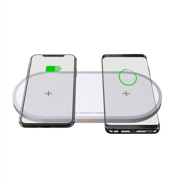 2020 New model charging station 2 in 1 wireless charger for iphone