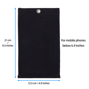<span class=keywords><strong>Pochette</strong></span> anti-caméra pour <span class=keywords><strong>téléphone</strong></span> portable en nylon, réutilisable, sans prise de vue vidéo, <span class=keywords><strong>sac</strong></span> de sécurité 21x12,5 cm noir pour la protection de la vie privée dans les zones confidentielles - Product Image 4