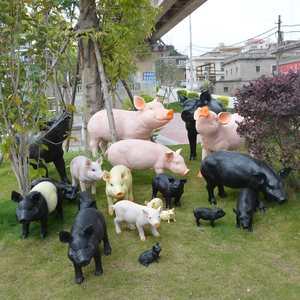 Usine personnalisée <span class=keywords><strong>cochon</strong></span> statue animal volaille sculpture pour la décoration de la maison ferme jardin décoration - Product Image 5