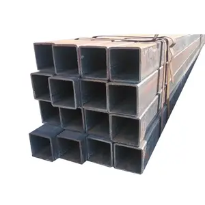 15*15-400*400 erw usine de tubes en acier carré au carbone, section creuse en acier rectangulaire carrée de recuit noir
