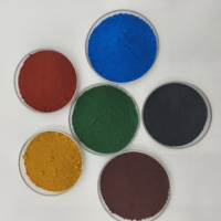 Pigment d'oxyde de fer, rouge d'oxyde de fer, matériaux de construction en béton, ciment, poudre de rouge d'oxyde de fer, oxyde ferrique, mortier de terrazzo