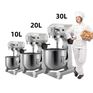 Mesin pengaduk adonan komersial, mesin mixer adonan kue model baru, mesin mixer adonan tepung roti spiral 10L 20l 30l