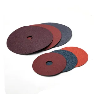 Round Sanding Disc 180mm Resin Fiber Disc For Angle Grinder Clamped
