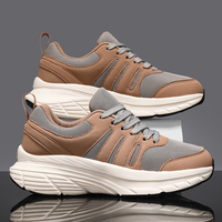 Chaussures de marche décontractées pour hommes à semelle épaisse, respirantes, légères, avec amorti, logo personnalisé disponible, baskets athlétiques