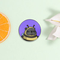 1 Pezzo Spilla Rotonda Personalizzata con Stampa, Prezzo all'Ingrosso, con Motivi Cartoon, Citazioni Ispirazionali, Figure di Animali e Piante, Bandiere, Bande e Distintivi Medici