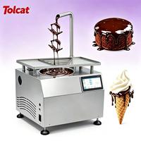 Machine à chocolat automatique à fontaine/robinet avec fonctions de fusion et de tempérage, 2 réservoirs