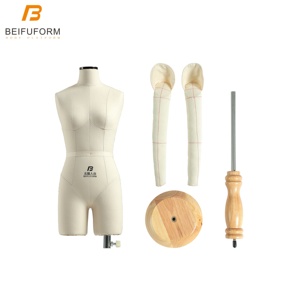 Maniquí Femenino a Media Escala Beifuform para Costura Busto <span class=keywords><strong>de</strong></span> Sastre Mini para Drapeado con Brazos Largos y Suaves para Mujer - Product Image 3