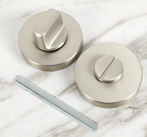 Modern Brass <strong>Knob</strong> BK Emergency Opening Sliding <strong>Door</strong> Lock Brushed <strong>Black</strong> Bathroom - Product Image 5