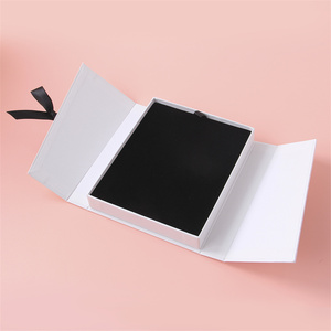 Màu trắng nam châm phong cách thời trang <span class=keywords><strong>Winder</strong></span> Cosme Jewel đá cẩm thạch đồng bằng Porta joias kéo ra 6x6 tùy chỉnh giấy Hộp quà tặng - Product Image 4