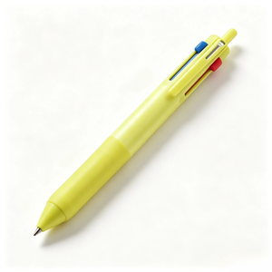 Stylo bille rétractable trois couleurs, corps en plastique recyclé écologique, grip en caoutchouc, recharges remplaçables SXR8007 SXRML07, pour le bureau - Product Image 2