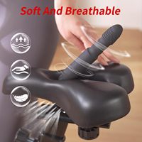 Vibrateur Godemichet Selle de Vélo Télécommandé Télescopique, Machine Sexuelle Adulte, Jouet Sexuel, Coussin de Siège de Vélo Massant