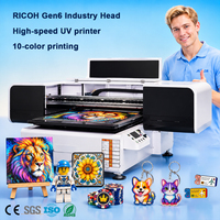 Imprimante à plat UV LED Jucolor Industry 9060 avec tête d'impression Ricoh Gen6 pour l'impression commerciale de boîtes de luxe, feuilles d'acrylique, panneaux de contrôle en marbre