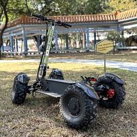 Scooter électrique tout-terrain à quatre roues, pliable, à quatre roues motrices, haute vitesse, moteur 14000W, véhicule à grandes roues