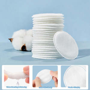 LMLTOP Factory - Pack de 80/100/150 tampons de <span class=keywords><strong>coton</strong></span> ronds à 3 couches pour le nettoyage du visage, démaquillants jetables, tampons de <span class=keywords><strong>coton</strong></span> ronds SY430 - Product Image 2