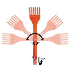 Mini-harkkop, dakgootreiniger met telescopische steel voor het verwijderen van bladeren en vuil uit dakgooten en moeilijk bereikbare gebieden - Product Image 4