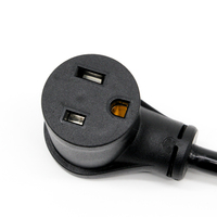 Câble d'extension pour soudeuse, usage industriel extérieur intensif, 250V 10 AWG, 3 broches NEMA 6-50P vers 6-50R, certifié ETL, IP65, 50 pieds