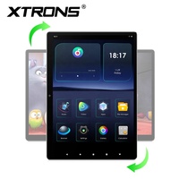 Monitor Headrest Mobil Android XTRONS 13 Inci yang Dapat Diputar, Layar Cermin, Input Output HD, Wi-Fi Dual-Band, BT 5.0