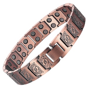 Adjustable Pure <b>Copper</b> Magnetic Therapy <b>Bracelet</b> for Arthritis Relief Classic Chain Link Unisex Customized Fashion Health Care - Product Image 2