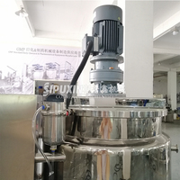 SPX Automatische SUS304 RVS Mengtank Homogenisator Crèmemenger Verwarmer 100L Capaciteit Motor 220V/380V voor Chemische Industrie