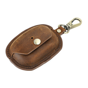 Estuche de Cuero Genuino para Auriculares con Gancho, Funda Protectora Portátil para los Nuevos Auriculares Inalámbricos Bluetooth Sony <span class=keywords><strong>WF</strong></span> <span class=keywords><strong>1000XM5</strong></span> - Product Image 2