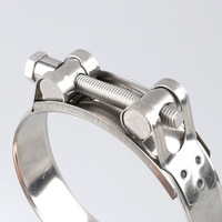 Collier de serrage hydraulique réutilisable à vis sans fin en acier inoxydable 304 pour raccordement de tuyaux