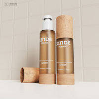 Emballages de flacons pompe sans air personnalisés avec logo imprimé, ronds, 100 ml, pour soins de la peau, écran solaire, fond de teint, base de maquillage, lotion corporelle, crème pour le visage