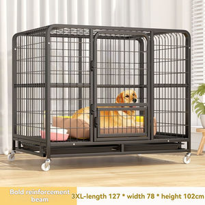 Büyük boy özel köpek kafesi ağır çatılı kulübesi XL ırkları için çıkarılabilir Pan barınak damızlık iş çözümü ile istiflenebilir - Product Image 3