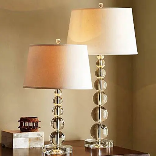 popular clear ball decorative bedroom crystal table lamp indoor light for home hotel office furniture