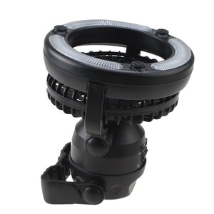 Farol Led para acampada en el techo, funciona <span class=keywords><strong>con</strong></span> pilas, de calidad, Oem, al por mayor, <span class=keywords><strong>con</strong></span> rotación de 360, para exteriores, <span class=keywords><strong>con</strong></span> ventilador y gancho - Product Image 2