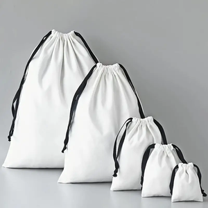 Sacs cadeaux en coton personnalisés, sacs à poussière en tissu pour chaussures, sacs à main en toile avec cordon de serrage, sacs de rangement à cordon, sacs à bijoux anti-poussière - Product Image 2