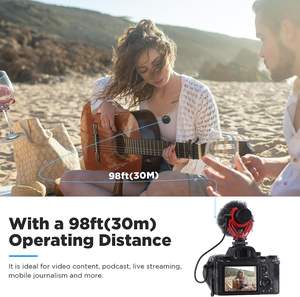 BOYA BY-MM1W 2 canaux fusil de chasse revers sans fil micro Lavalier Microphone pour caméra PC <span class=keywords><strong>sur</strong></span> caméra iPhone DSLR enregistrement <span class=keywords><strong>YouTube</strong></span> - Product Image 3