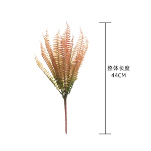 ใบเฟิร์นประดิษฐ์ CallaFloral สีเขียวไล่เฉดแบบฤดูใบไม้ร่วง ทำจาก PVC ยางนิ่ม สำหรับตกแต่งภายในบ้าน งานแต่งงาน และตกแต่งบ้าน - Product Image 4