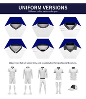Maillot de football personnalisé rétro à séchage rapide pour adulte, maillot de football par sublimation pour homme, tenue d'entraînement de football