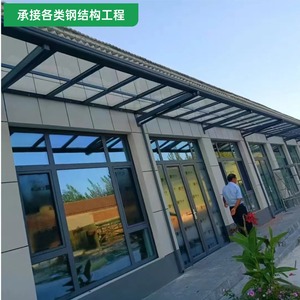 Toldo de Vidrio con Estructura de Acero para Decoración, Tiendas, Fábricas y Almacenes, Personalizable, Directo de Fábrica - Product Image 2