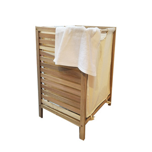 Natural Pine Wood Chest Compact Design Pull Out Fabric <strong>Bins</strong> Natural Pine Fabric <strong>Bins</strong> Storage <strong>Rack</strong> - Product Image 4