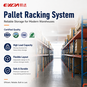 Système de rayonnage à palettes personnalisable pour charges lourdes, <span class=keywords><strong>stockage</strong></span> <span class=keywords><strong>logistique</strong></span> en entrepôt industriel, rayonnage à palettes pour centre de distribution - Product Image 4