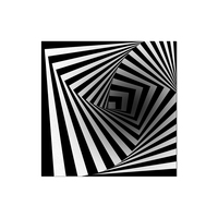 3D Vortex Illusion d'Optique Zone Piège Tapis Trippy Ultra Durable Antidérapant Écologique Jacquard Zèbre Noir Blanc Caoutchouc