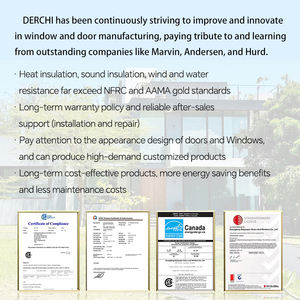 Puertas Corredizas de Vidrio para Exteriores con Marco Doble Delgado Personalizado de Aluminio con Rotura de Puente Térmico, Gran Visibilidad y Alta Resistencia NFRC - Product Image 6