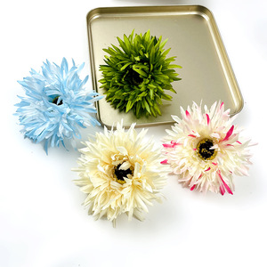 Flor de Crisantemo Artificial de 10 cm, Flor de Seda para Decoración de Bodas, Adorno para el Cabello, Decoración del Hogar - Product Image 3